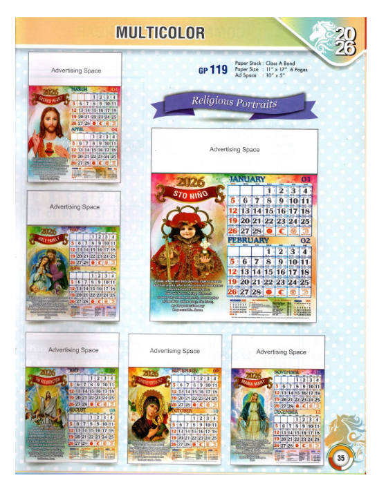 Multicolor Calendar