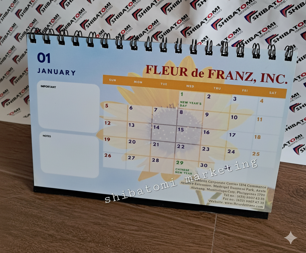 Customized Table Calendar